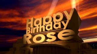 Happy Birthday Rose
