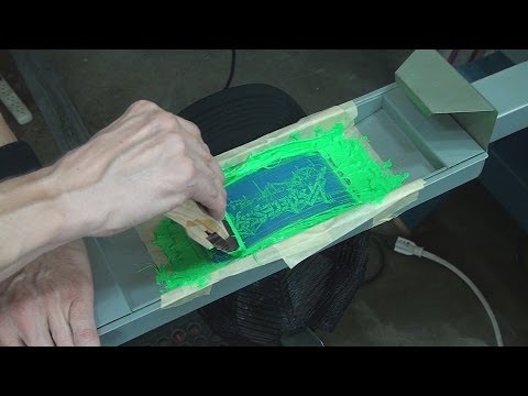 Screen Printing: How To Print Foam Baseball Trucker Caps & Hats - YouTube