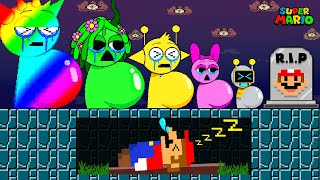 Evolution Of Sprunki Raibow R.i.p Mario In Super Mario Bros