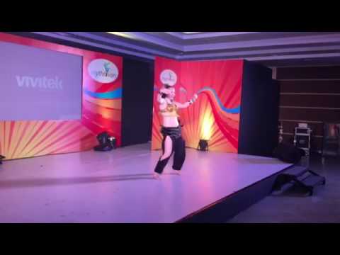 Russian belly dance in Bangalore. Танец живота. Шоу. Индия.