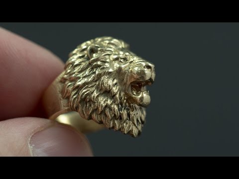 Lion head ring