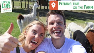 Feeding Time On The Farm | Out & About Ep3 | LET'S GO LIVE with Maddie and Greg