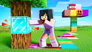 Minecraft But Every Block I Touch Is Random