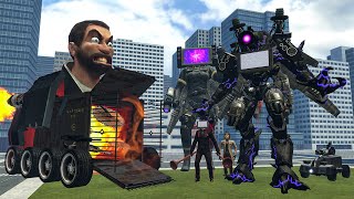 New Giant Oven Skibidi Toilet Vs Tri-Titan And Other All Bosses In Garry's Mod!