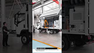 Mobile Workshop Truck Innovation With Hydraulic Crane