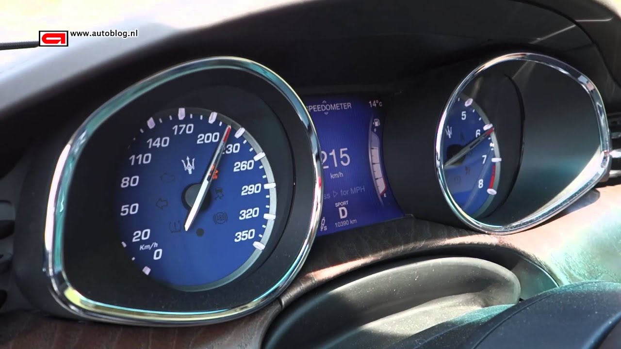 2013 Maserati Quattroporte sprint + topspeed - YouTube