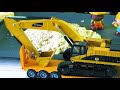 Строительные машины. Экскаватор и самосвал. Машины для детей