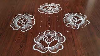 Simple Easy Rose Flower Rani 91 Dots...