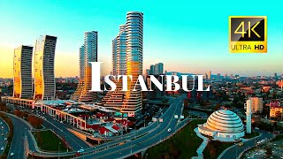 Beautiful & Largest City of Türkiye, Istanbul 🇹🇷 in 4K ULTRA HD 60FPS  by Drone