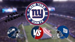 Madden 20 | CFM | Season 21 | Week 7 Seattle Seahawks vs New York Giants | Full Game