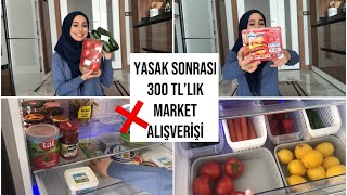 Yasak Sonrasi 300 Tllik Market Alişveri̇şi̇ Buzdolabimi Yerleşti̇rdi̇m & Dolap Düzeni̇m