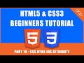 HTML5 & CSS3 - Beginners Tutorial - Part 19 - [ CSS HTML IDs Attribute Tutorial ]