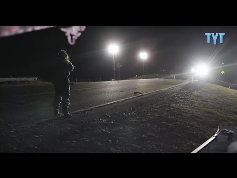 POWERFUL Standoff Between Water Protector & Oil Police