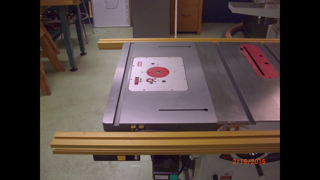 Peachtree router table extension - YouTube