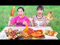 Làm Buffet Nướng Khổng Lồ ❤ Cần Cù Bù Thông Minh Trang Vlog