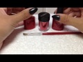 Dorothy's Ruby Slipper nails | CND Shellac & Lecente glitter!