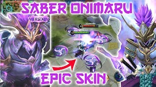 Saber Onimaru Epic Skin 3D Gameplay Mighty Samurai Japan Mobile Legends