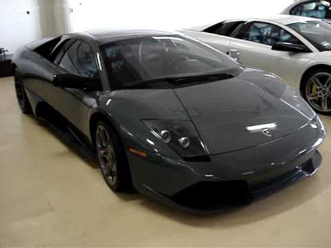 White Lamborghini Murcielago LP640 and Gray LP640