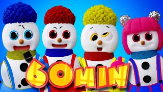 Snowman Puzzle Cha-Cha, Chicky, Lya-Lya & Boom-Boom Dance | Mega Compilation | D Billions Kids Songs