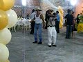 drunk men dancing at mexican party