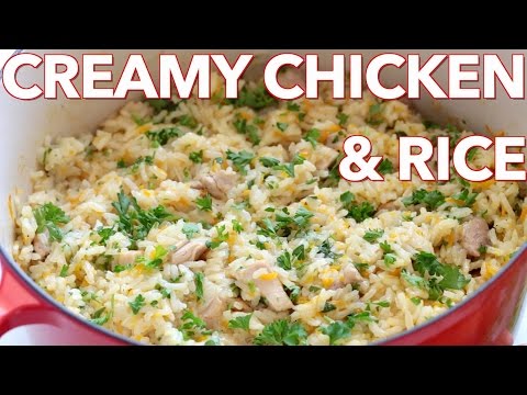 VIDEO : dinner: creamy chicken and rice - natasha's kitchen - creamycreamychickenandcreamycreamychickenandriceis so satisfying and a one-pot meal! thiscreamycreamychickenandcreamycreamychickenandriceis so satisfying and a one-pot meal! th ...