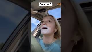 Arabada Şarkı Söyleyen Kadın. Onlarda & Bizde.