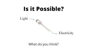 Can LED work in reverse like motor-generator and produce electricity in response to light?