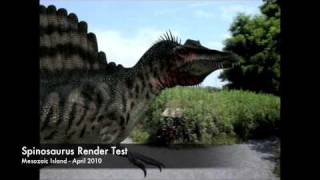 Mesozoic Island Render Test Spinosaurus