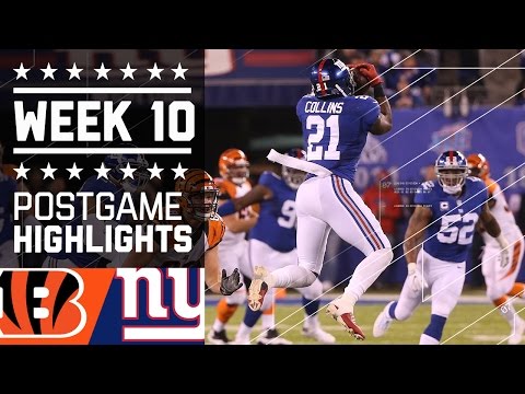 Giants Vs Bengals Nfl Week 10 Game Highlights Giants Vs Bengals Nfl Week 10 Game Highlights