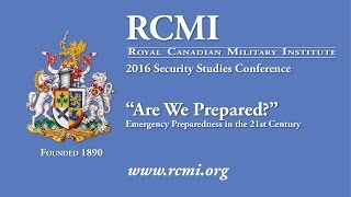 RCMI Conference on Threat and Preparedness April 27 2016: Panel Three