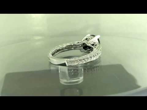 2.16 Carat Natural Black Diamond Engagement Ring Antique Vintage Style 14K White Gold Certified Handmade   2.16 Carat Natural Black Diamond Engagement Ring Antique Vintage Style 14K White Gold Certified Handmade