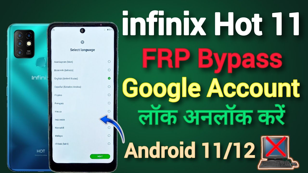 Infinix Hot 11 (X675) || FRP Bypass || Android 11/12 || Infinix Hot 11 (X675) || FRP Bypass || Android 11/12 ||