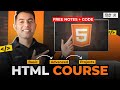 HTML Complete Tutorial for Beginners in Hindi🔥Free Notes + Codes