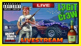 Grand Theft Auto V! Saturday Night Drinks And GTA V Online Multiplayer Playlist Madness! #L3GiTCr3W