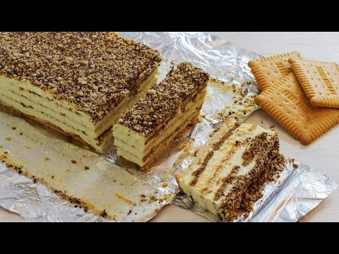 VIDEO : no bake biscuit cake with pudding recipe | happyfoods - have you ever tried no bake biscuit &have you ever tried no bake biscuit &puddingdessert? if not, i suggest you put it on you to do list! layers of biscuits &have you ever tr ...