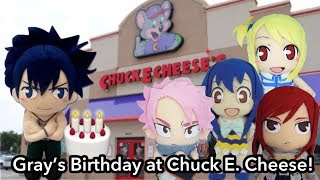 Anime Plush Adventures: Gray's Birthday at Chuck E Cheese!
