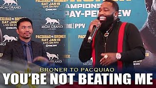 BRONER: I DONT SEE PACQUIAO BEATING ME