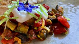 Auberginen Salat - Eggplant salad - glutenfrei, vegetarisch - einfach und lecker