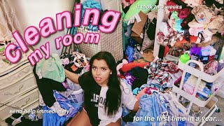 deep cleaning my room for the first time in a year | *SATISFYING* (this will ins