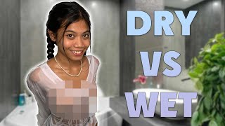 2024 Wet Vs Dry Transparent Try On Haul👙18+🚫 Transparent Clothing