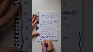 Almanca A1-A2-B1-B2 Cümle Örnekleri