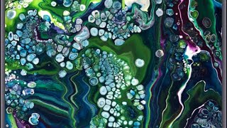 Gs On The Vine. Fluid Acrylic Pour With Gac800.