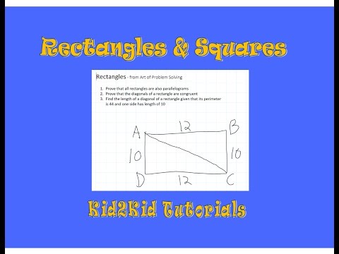 Rectangle & Square | Geometry | Kid2Kid Tutorials