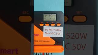 Amicismart True Mppt Solar Charge Controller 20A.battery Type Solar Volte Discharge Voltage Setting