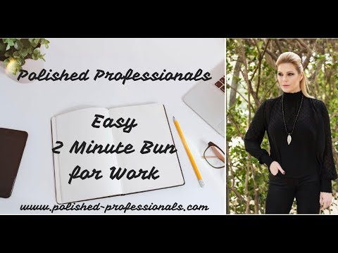 Easy 2 Minute Bun for Work or School Easy 2 Minute Bun for Work or School