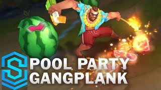 Pool Party Gangplank Skin Spotlight - Pre-Release - League of Legends