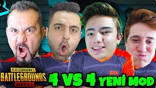 EKİP FULL KADRO 4 VS 4 ÖLÜMSÜZLÜK MODU OYNUYORUZ! | PUBG MOBILE