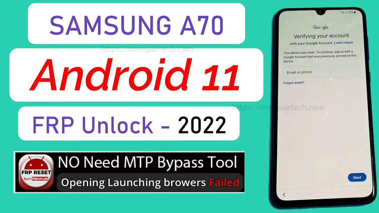 SAMSUNG A70 Frp Bypass Android 11 2022 | Something went SAMSUNG A70 Frp Bypass Android 11 2022 | Something went