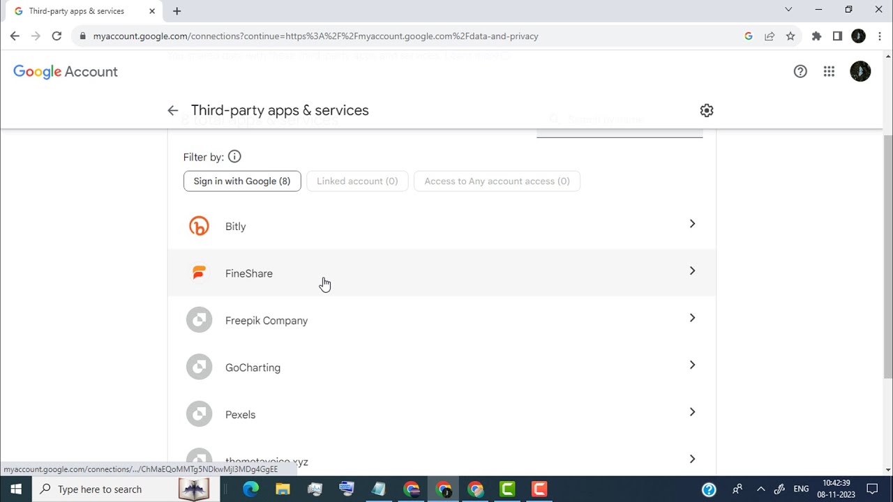 Remove Third party apps & services from your Google Remove Third party apps & services from your Google