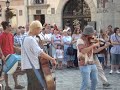 Video Old Drunk Man Busts Moves in Lviv, Ukraine